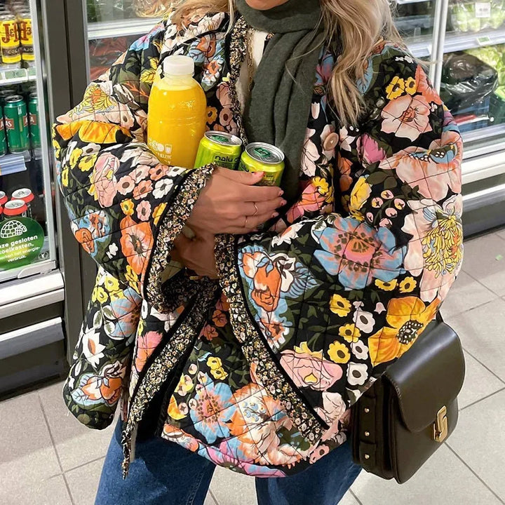 Lune London | Floral Quilted Coat