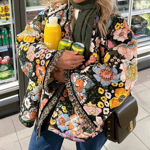 Amarae | Floral Quilted Coat
