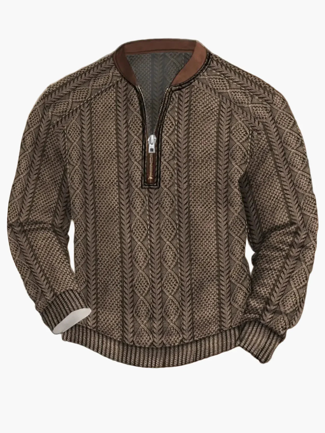 Lune London | Knitted sweater with zipper - Modern casual look for autumn and spring
