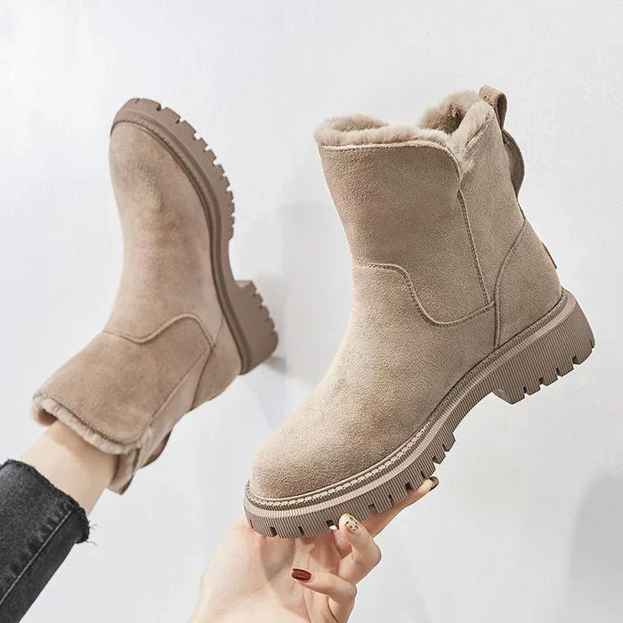 Amarae | Women's Insulated Winter Ankle Boots with Zipper
