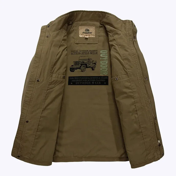 Lune London | Leisure jacket with high collar and multiple pockets - Casual summer jacket for everyday life and outdoor activities