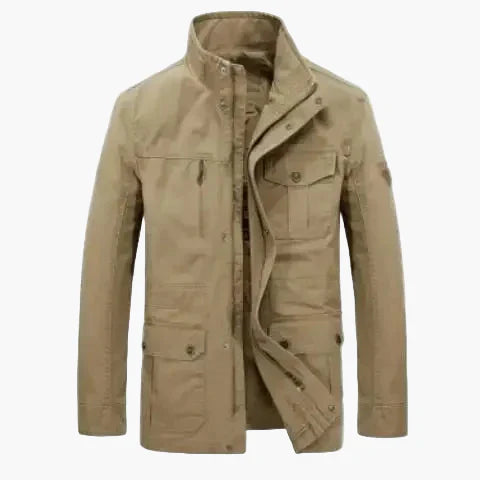 Lune London | Transitional outer jacket with high collar and multiple pockets - Casual fashion for everyday wear and leisure