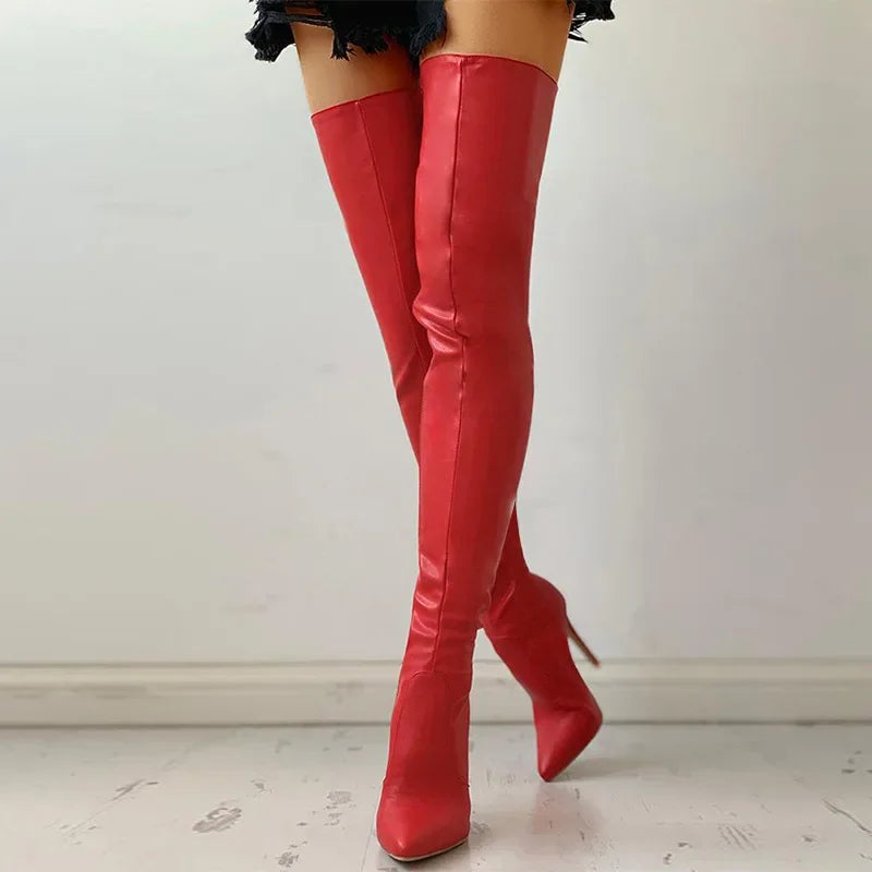 Lune London | Thigh-high Fashion Boots Stiletto Heel