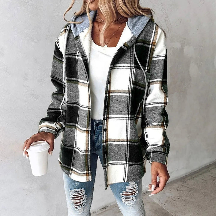 Amarae | Checked autumn jacket for women