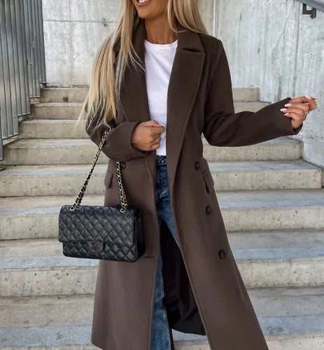 Amarae | Elegant Quilted Winter Coat with Belt