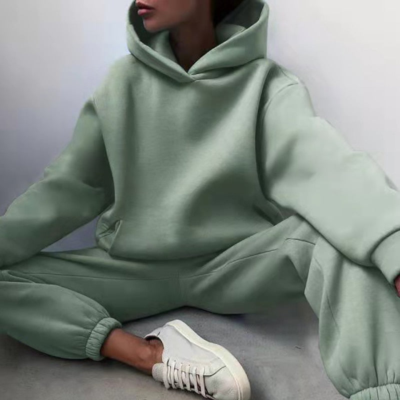 Amarae | Jogging Set - Oversized Fit - Hood & Elastic Waist - Soft Cotton