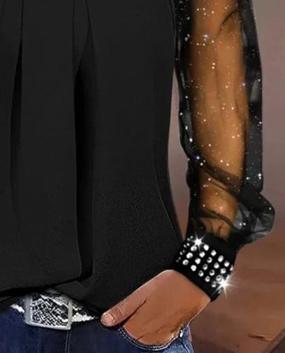 Amarae | Stylish mesh top with sequins
