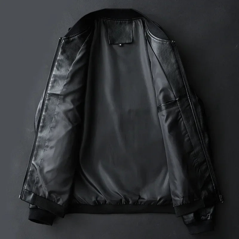 Lune London | Leather Bomber Jacket Darel