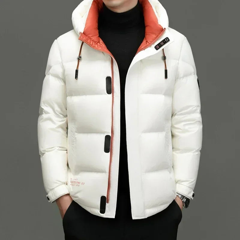 Chic Und Stil | Winter Jacket with Hood for Men