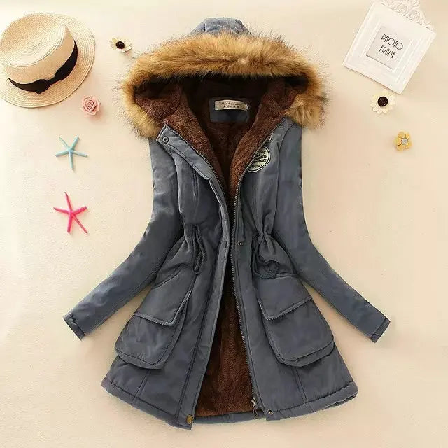 Lune London | Warm Padded Winter Jacket with Hood for Women