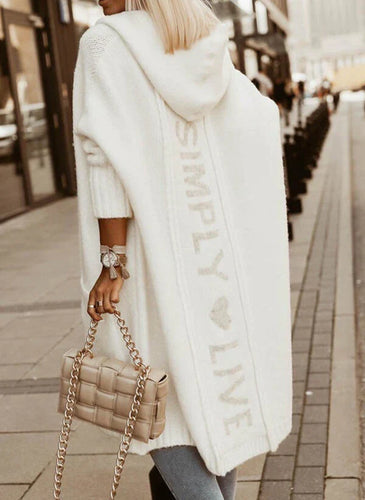 Amarae | Long cardigan with hood