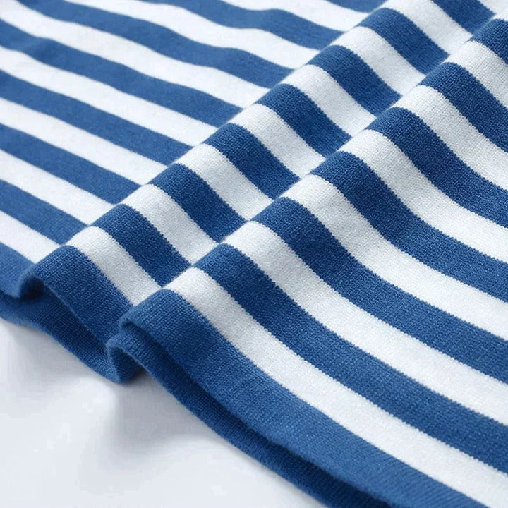 Lune London | Long Sleeve T-Shirt - Striped - Crew Neck - Relaxed Fit