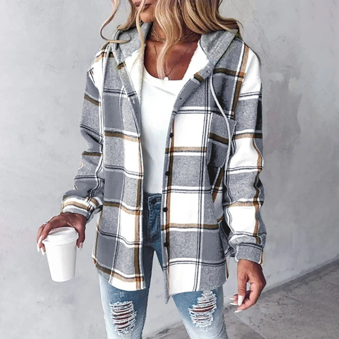 Amarae | Checked autumn jacket for women