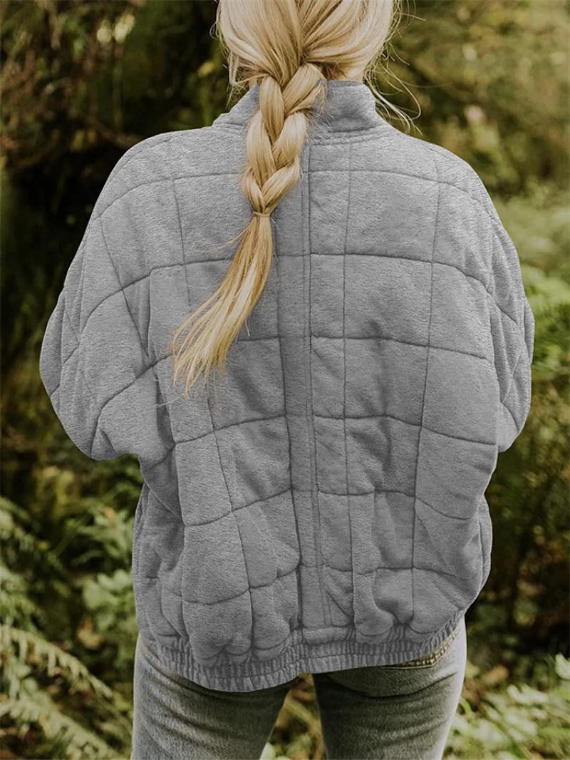 Amarae | Padded jacket - Loose fit - High collar - Zipper - Side pockets