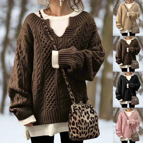 Amarae | Knit Sweater - Oversized Cable Knit - Soft and Warm - Casual Fit