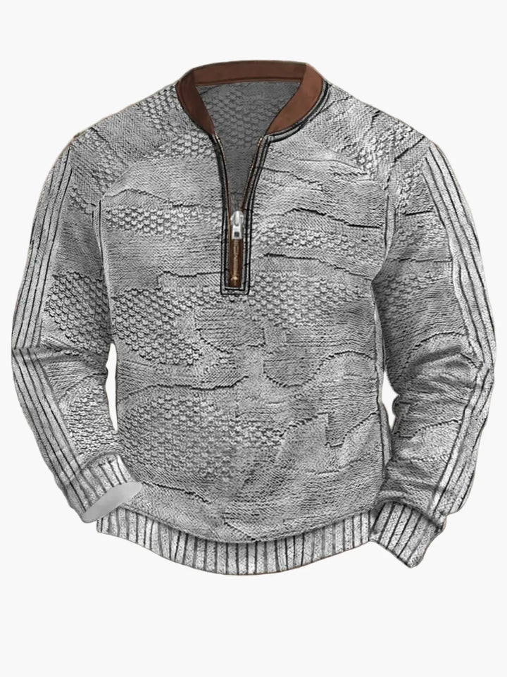 Lune London | Knitted sweater with zipper - Modern casual look for autumn and spring