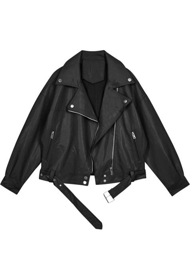 Amarae | Oversized-leather-jacket