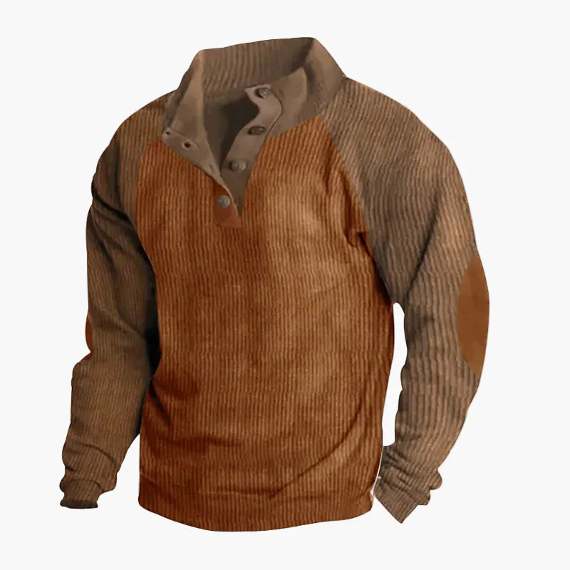 Lune London | Vintage raglan style leisure sweater with button placket - Ideal for everyday and outdoor activities