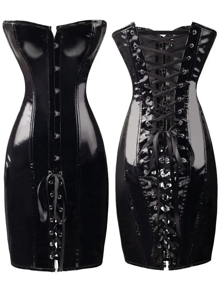 Lune London | Latex-banded dress without straps