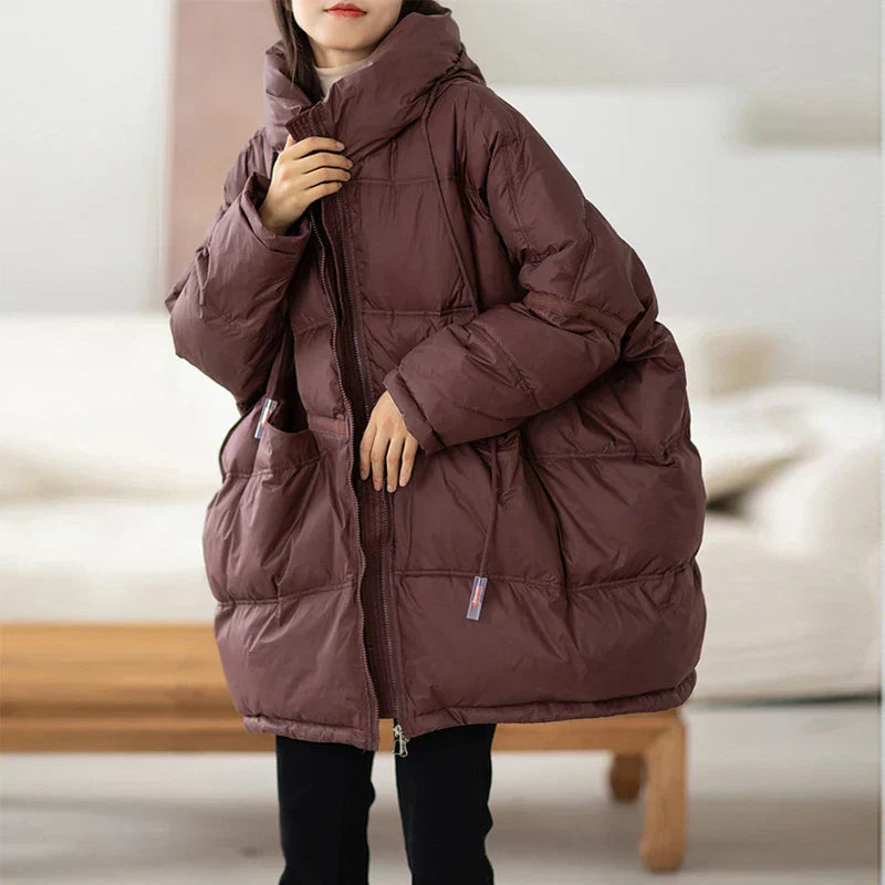 Lune London | Winter Oversized Down Hooded Jacket