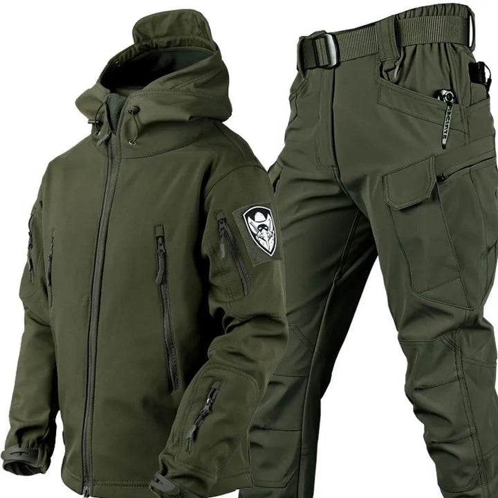 Men's Multifunctional Jacket with Fleece Lining and Zipper Amarae
