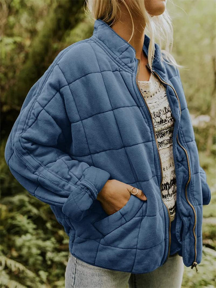 Amarae | Padded jacket - Loose fit - High collar - Zipper - Side pockets