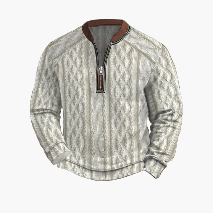 Lune London | Knitted sweater with zipper - Modern casual look for autumn and spring
