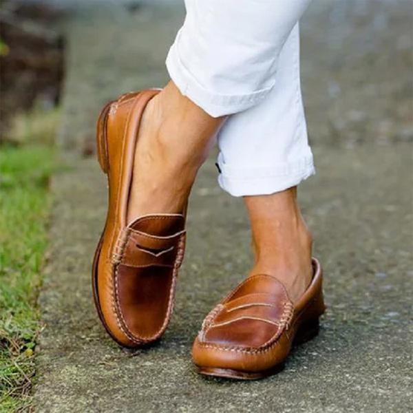 Lune London | High-Quality Leather Orthopedic Slippers - Comfortable and Supportive Women's Shoes