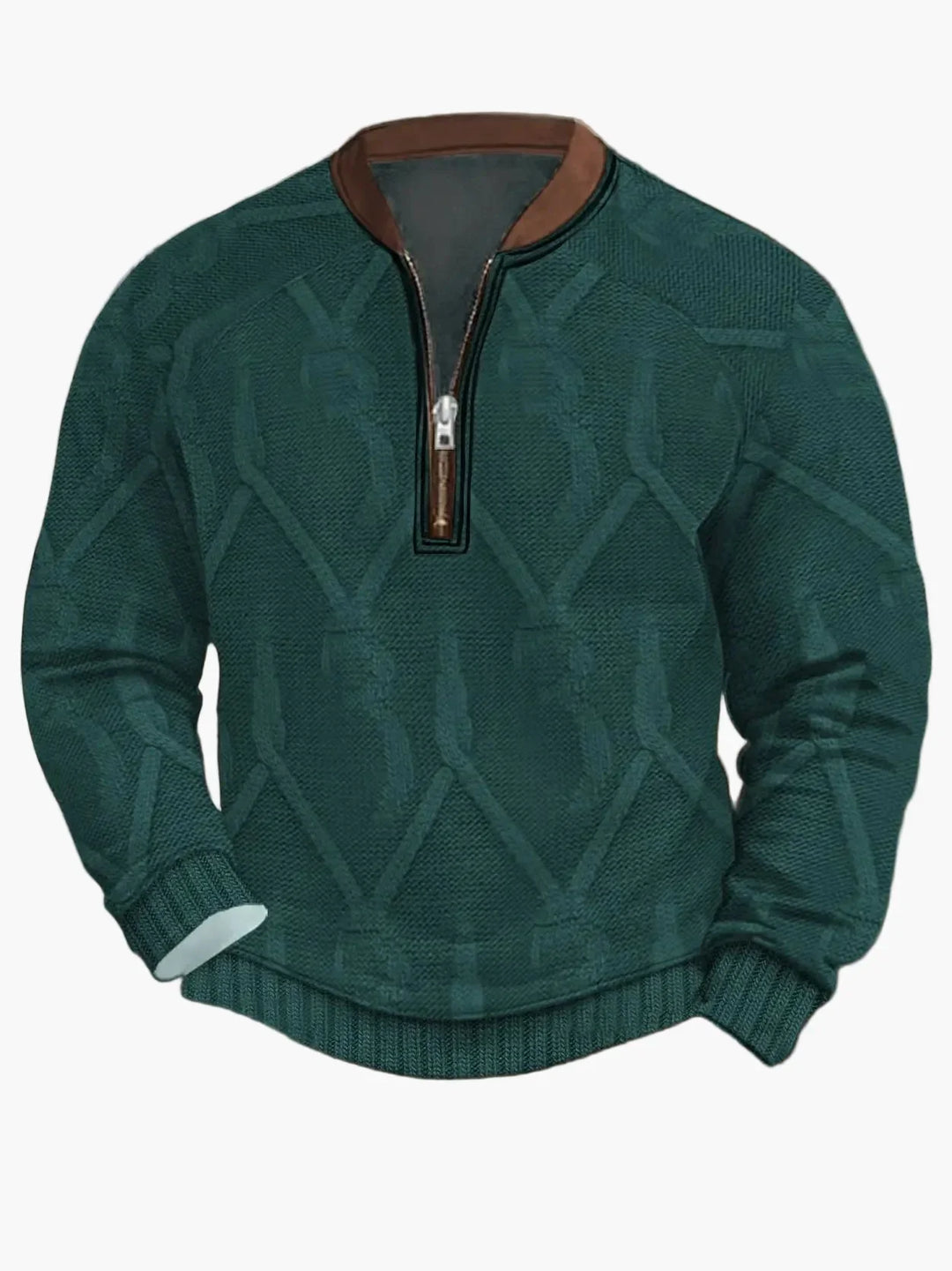 Lune London | Knitted sweater with zipper - Modern casual look for autumn and spring