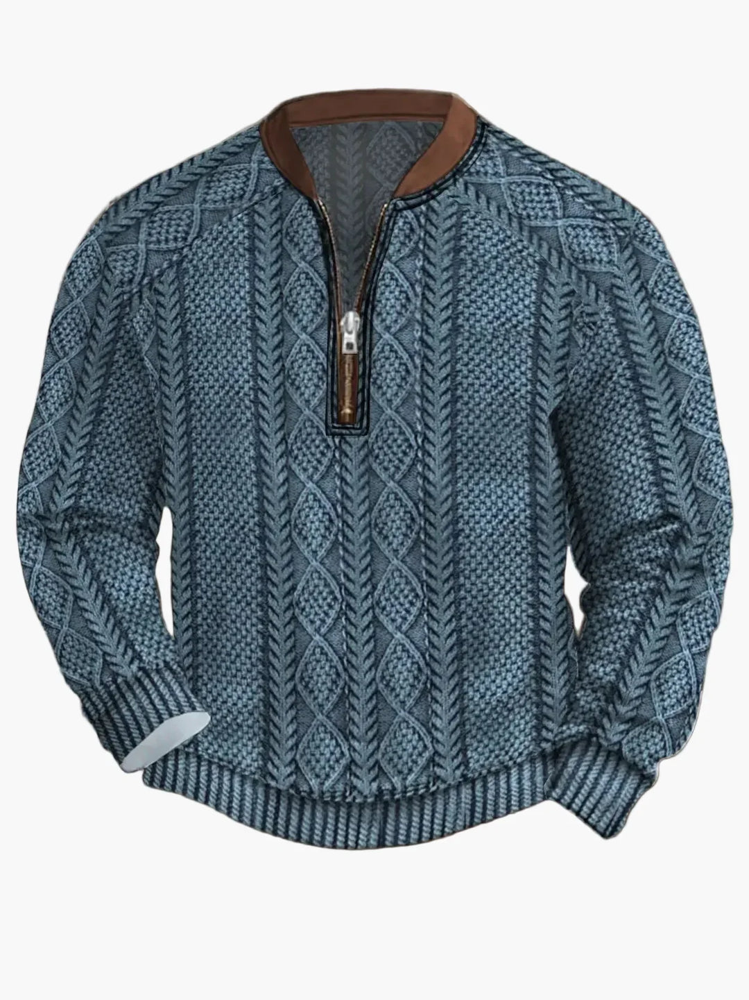 Lune London | Knitted sweater with zipper - Modern casual look for autumn and spring