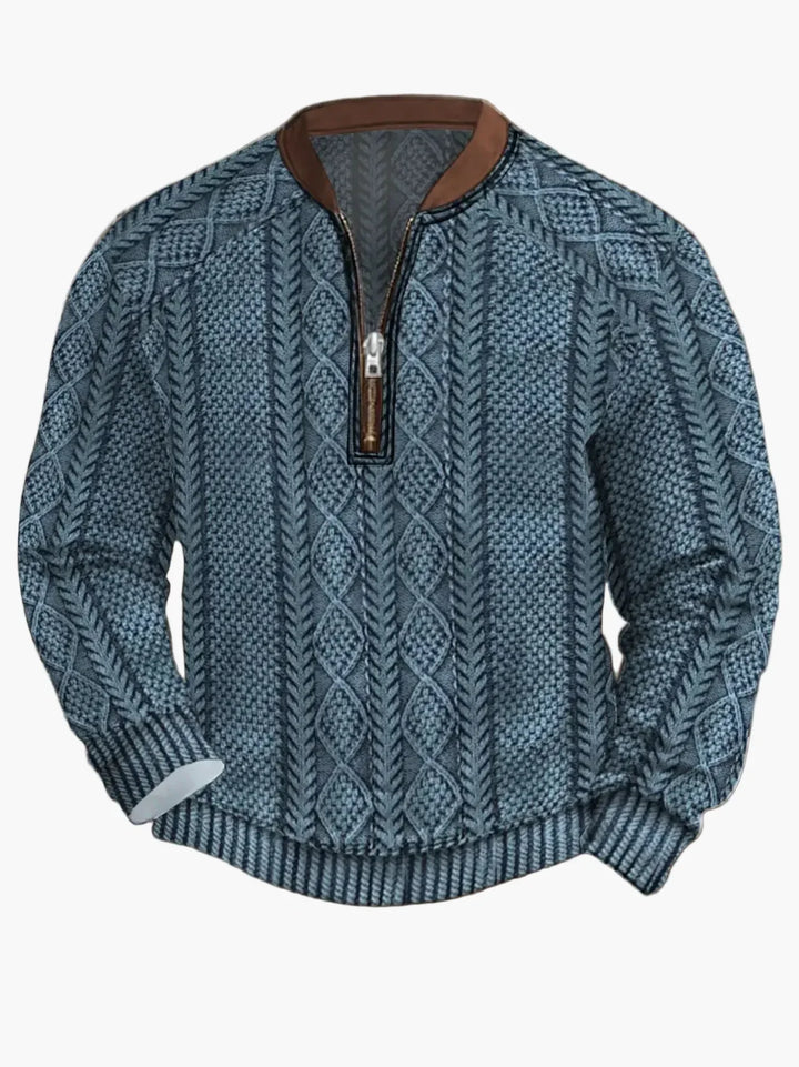 Lune London | Knitted sweater with zipper - Modern casual look for autumn and spring