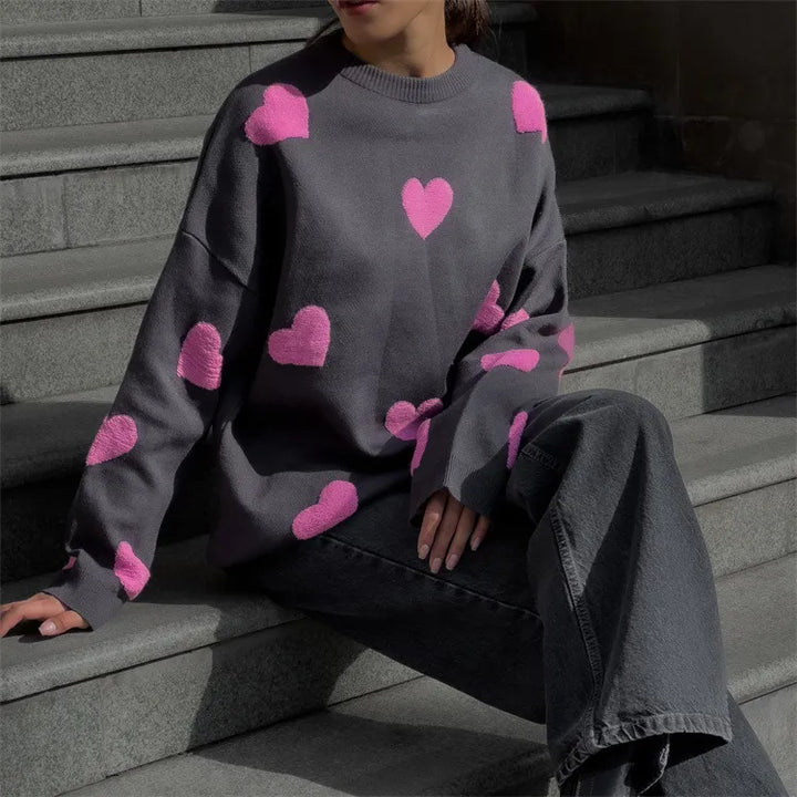 Lune London | Sweater with knitted heart