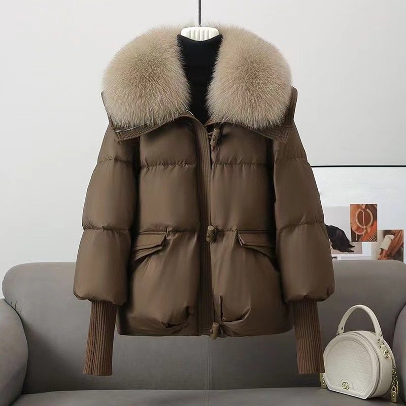 Amarae | Jacket - Oversized Fit - Quilted - Faux Fur Collar - Hip Length