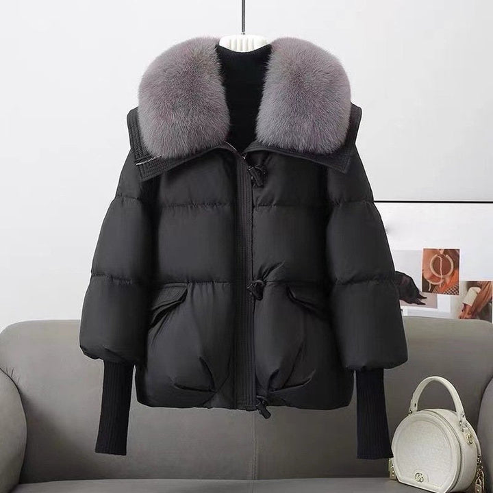 Amarae | Jacket - Oversized Fit - Quilted - Faux Fur Collar - Hip Length