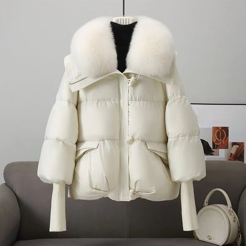 Amarae | Jacket - Oversized Fit - Quilted - Faux Fur Collar - Hip Length