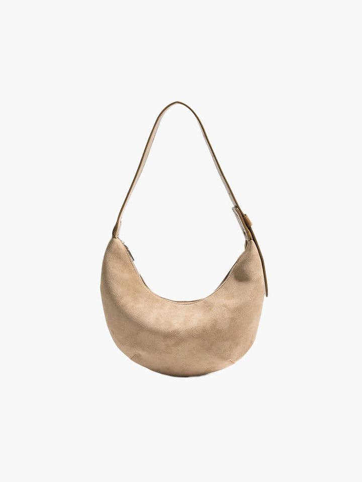 Chic Und Stil | Half-Moon Bag Made Of Suede