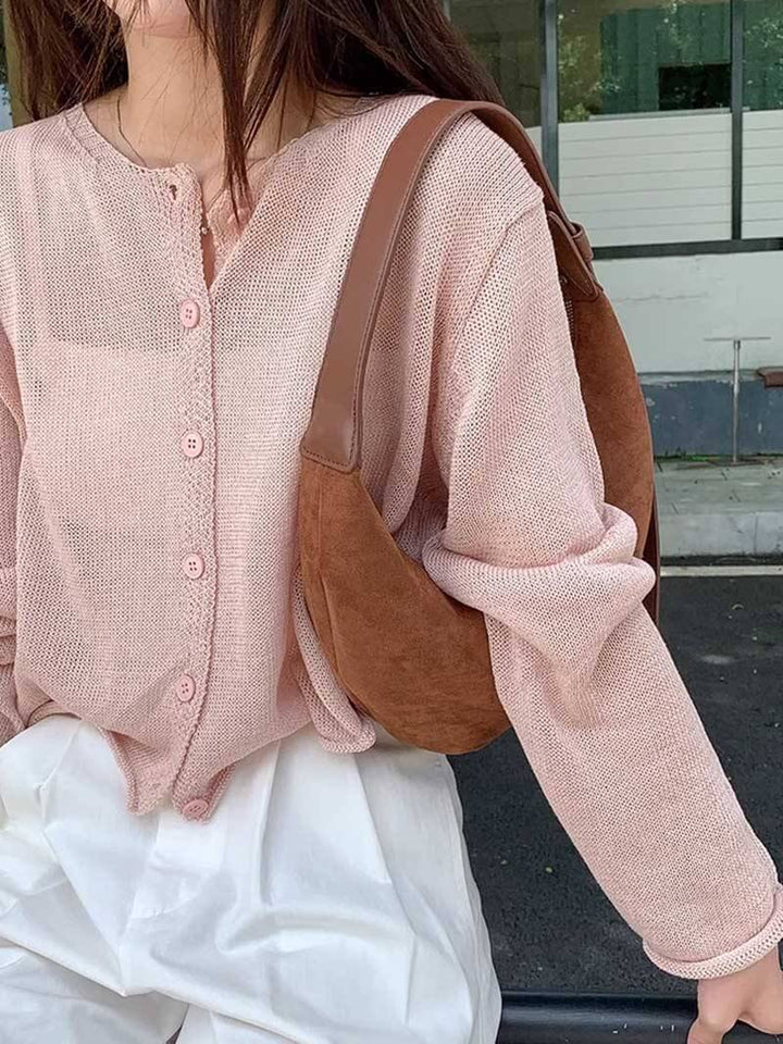 Chic Und Stil | Half-Moon Bag Made Of Suede