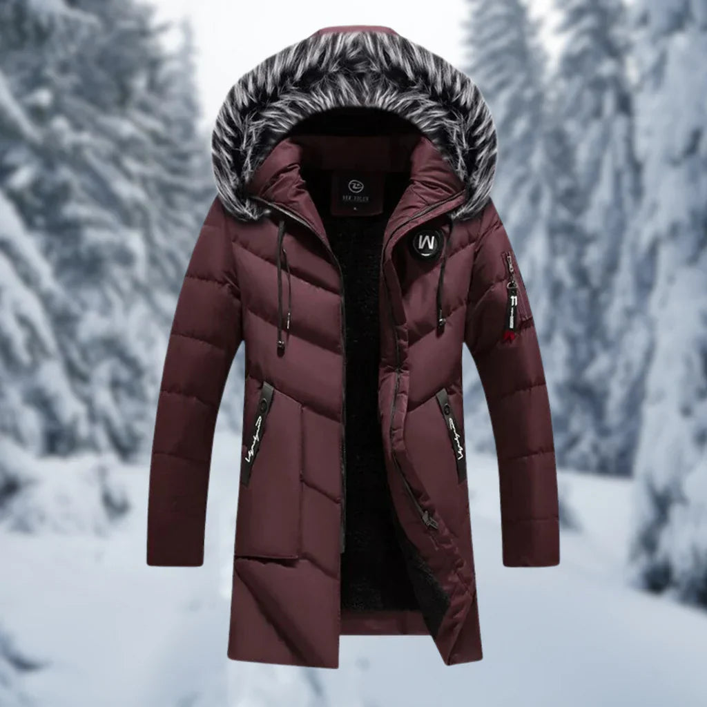 Lune London | Jacket - Quilted Plus Size Fit - Hood with Faux Fur - Mid-Length - Ribbed Cuffs