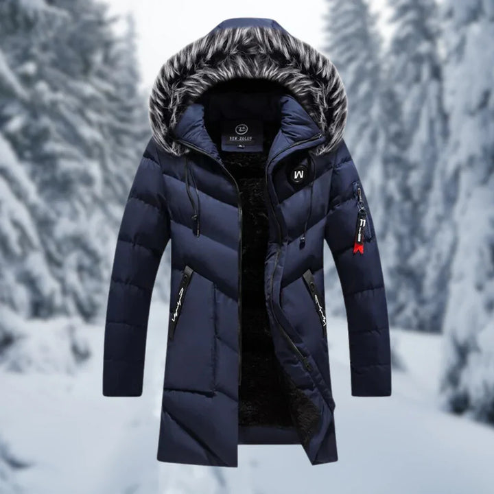 Lune London | Jacket - Quilted Plus Size Fit - Hood with Faux Fur - Mid-Length - Ribbed Cuffs