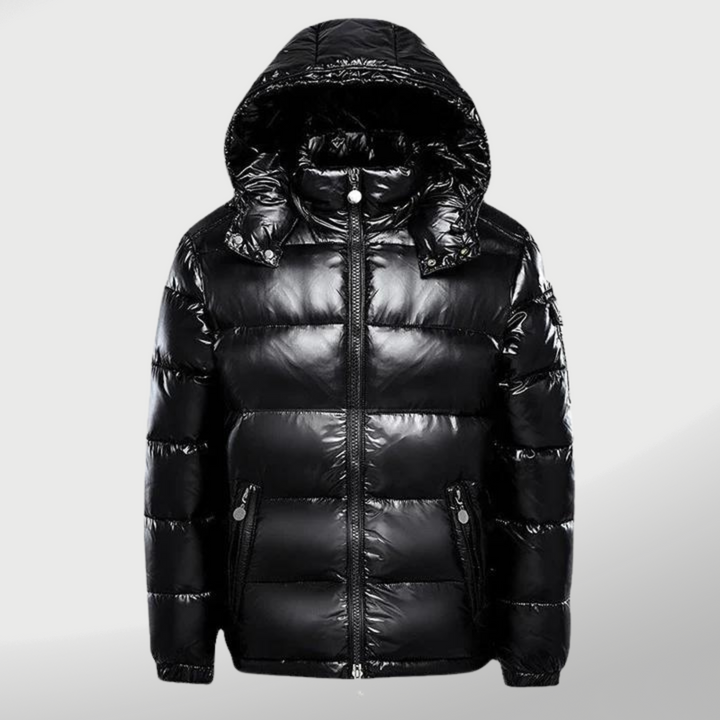 Amarae | The quilted hooded puffer jacket - zipper side pocket jacket