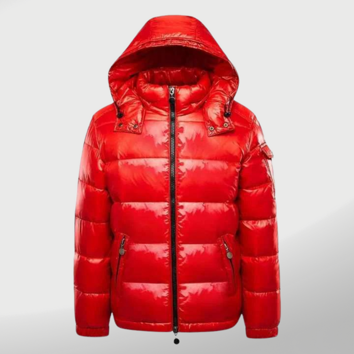 Amarae | The quilted hooded puffer jacket - zipper side pocket jacket