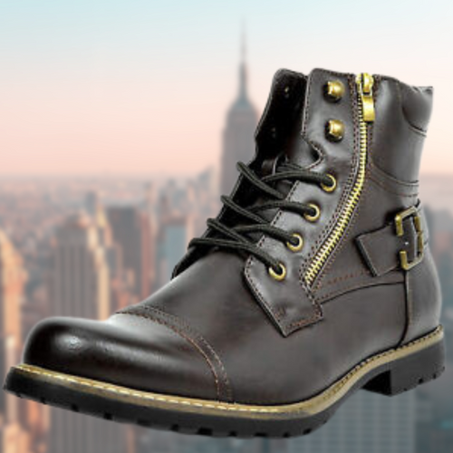Amarae | Leather Motorcycle Boots for Men