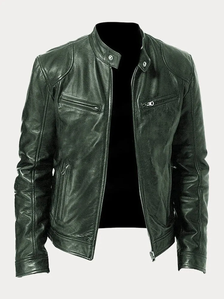 Amarae | Casual Leather Jacket: Timeless Style and Comfort