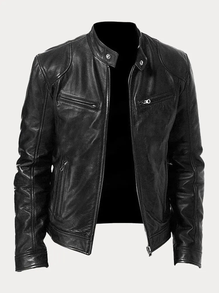 Amarae | Casual Leather Jacket: Timeless Style and Comfort