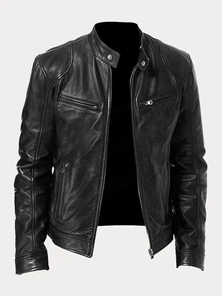 Amarae | Casual Leather Jacket: Timeless Style and Comfort