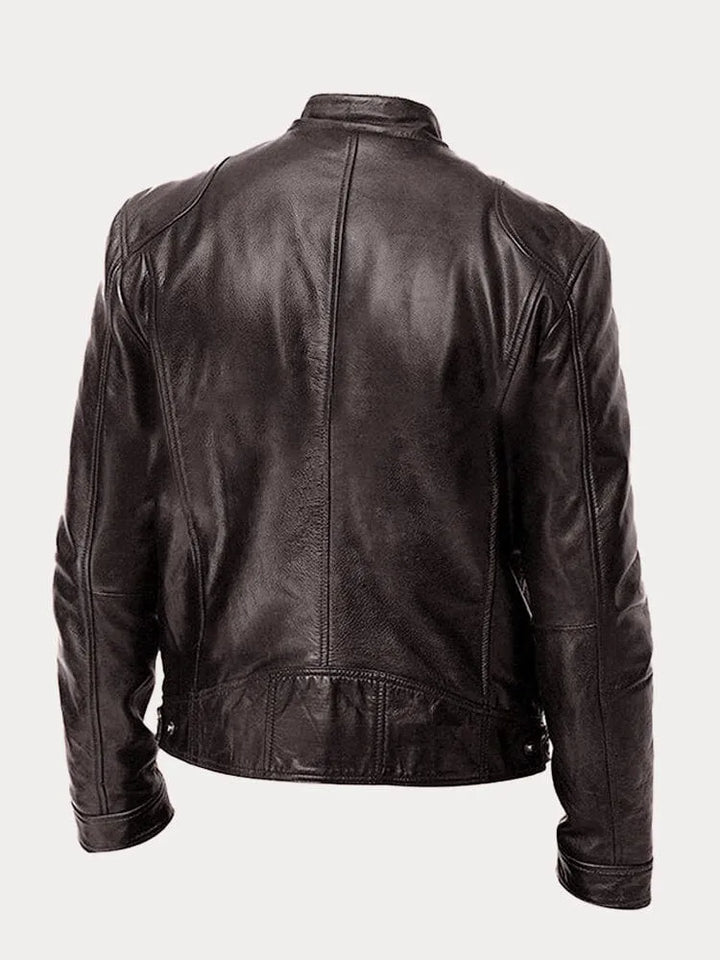 Amarae | Casual Leather Jacket: Timeless Style and Comfort