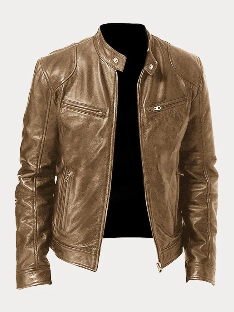 Amarae | Casual Leather Jacket: Timeless Style and Comfort