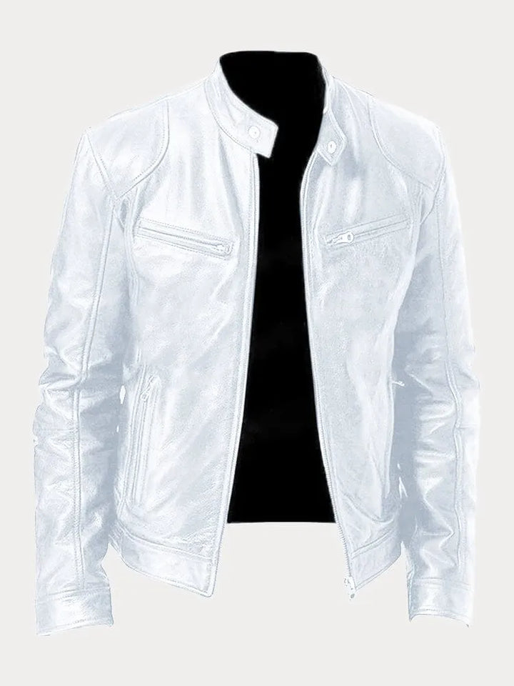 Amarae | Casual Leather Jacket: Timeless Style and Comfort