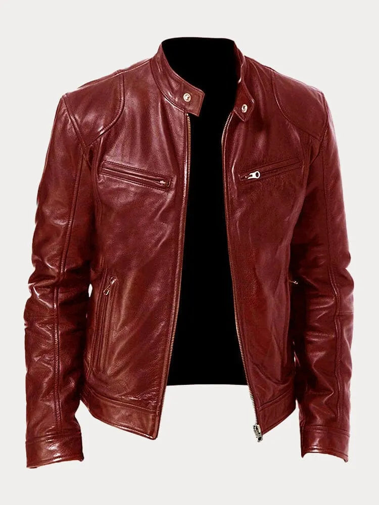 Amarae | Casual Leather Jacket: Timeless Style and Comfort