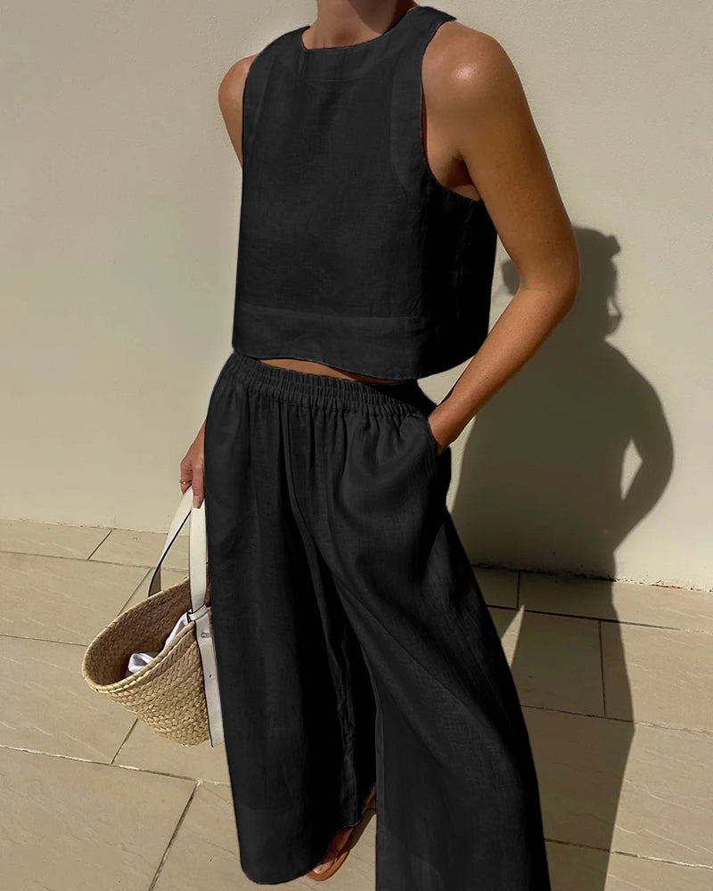 Amarae | Linen Two-Piece Summer Set Women